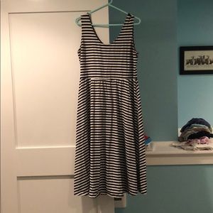 Black and White Striped Who What Wear Dress Size L